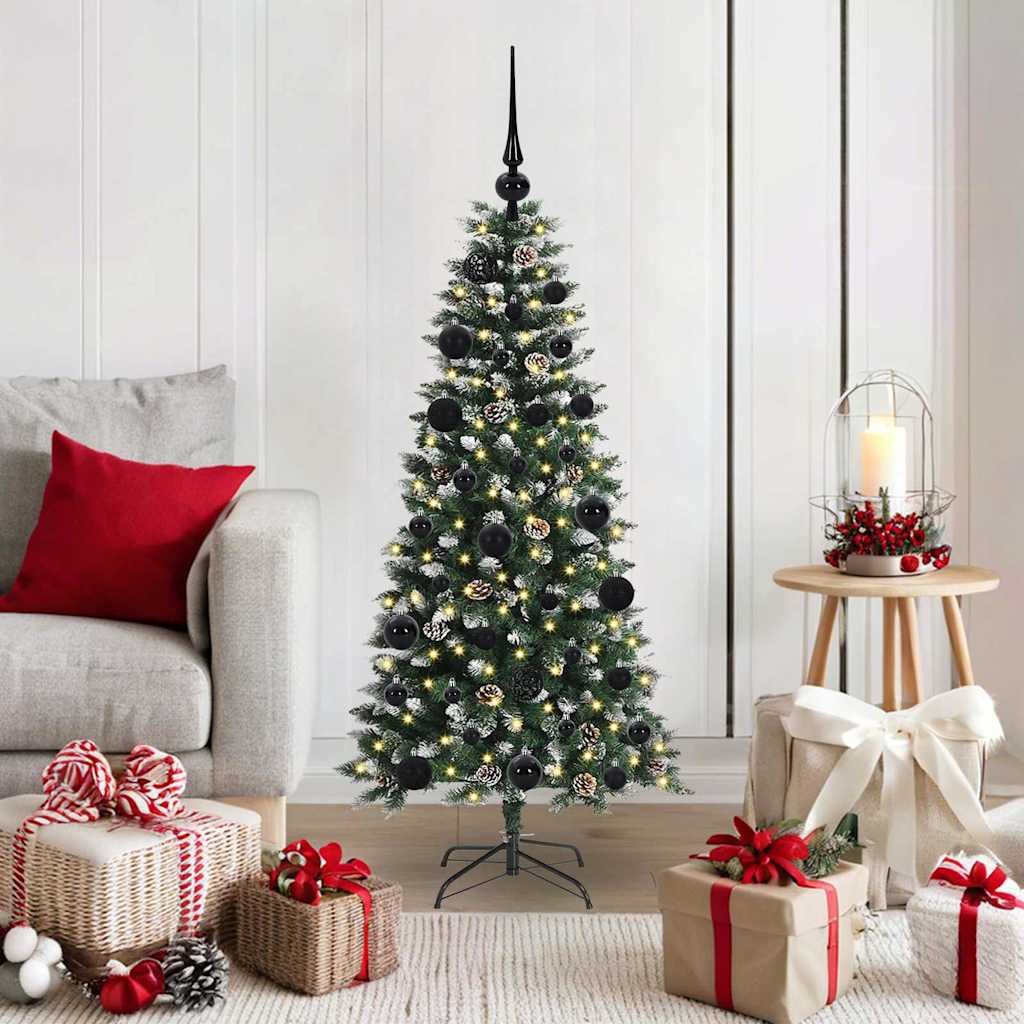Artificial Christmas Tree with 150 LEDs Green 55 x 55 x 120 cm