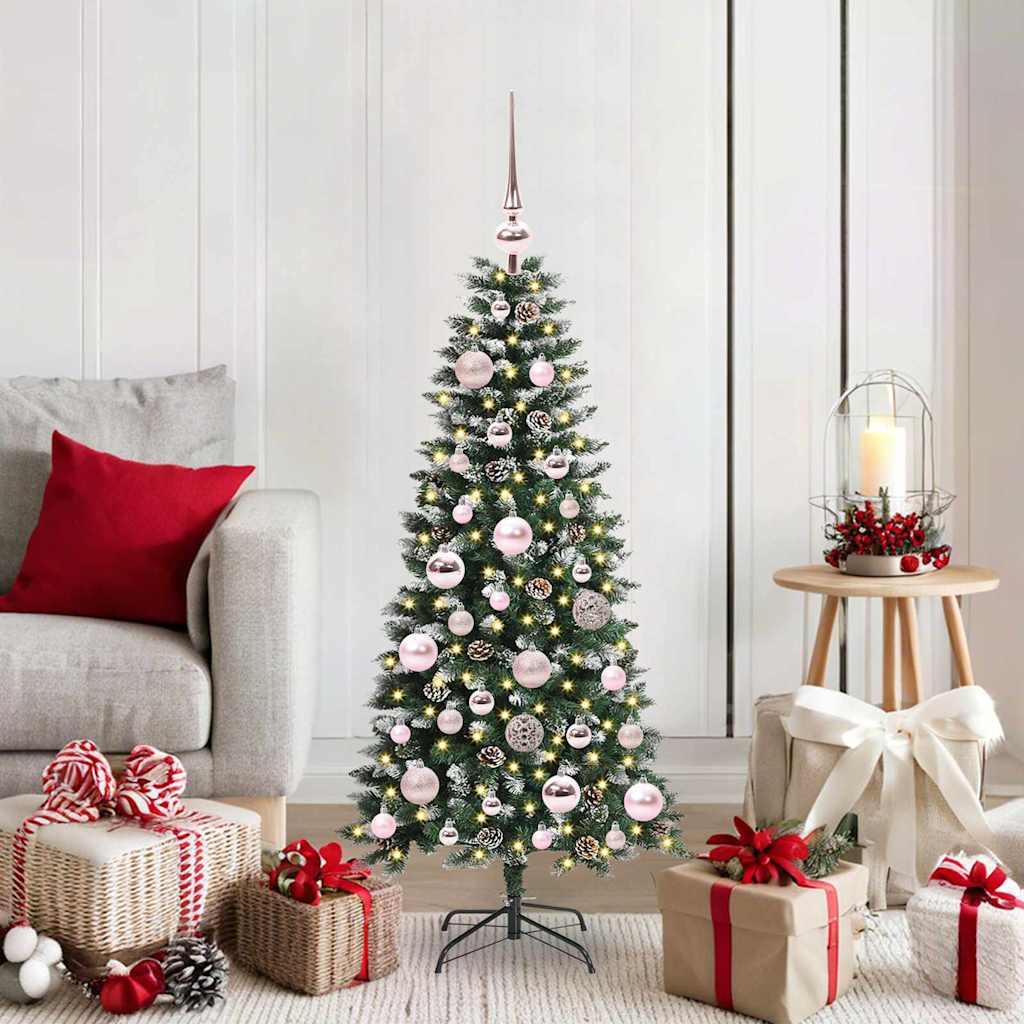Artificial Christmas Tree with 150 LEDs Green 55 x 55 x 120 cm