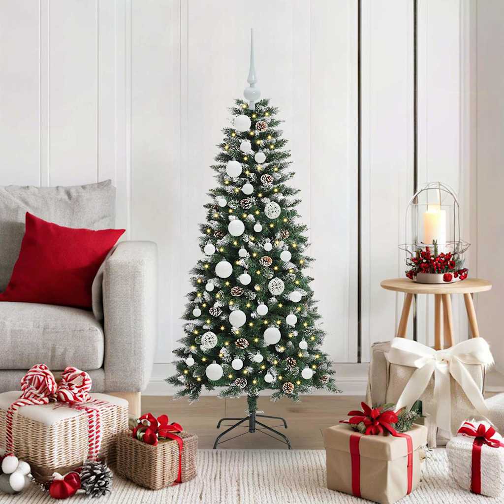 Artificial Christmas Tree with 150 LEDs Green 55 x 55 x 120 cm