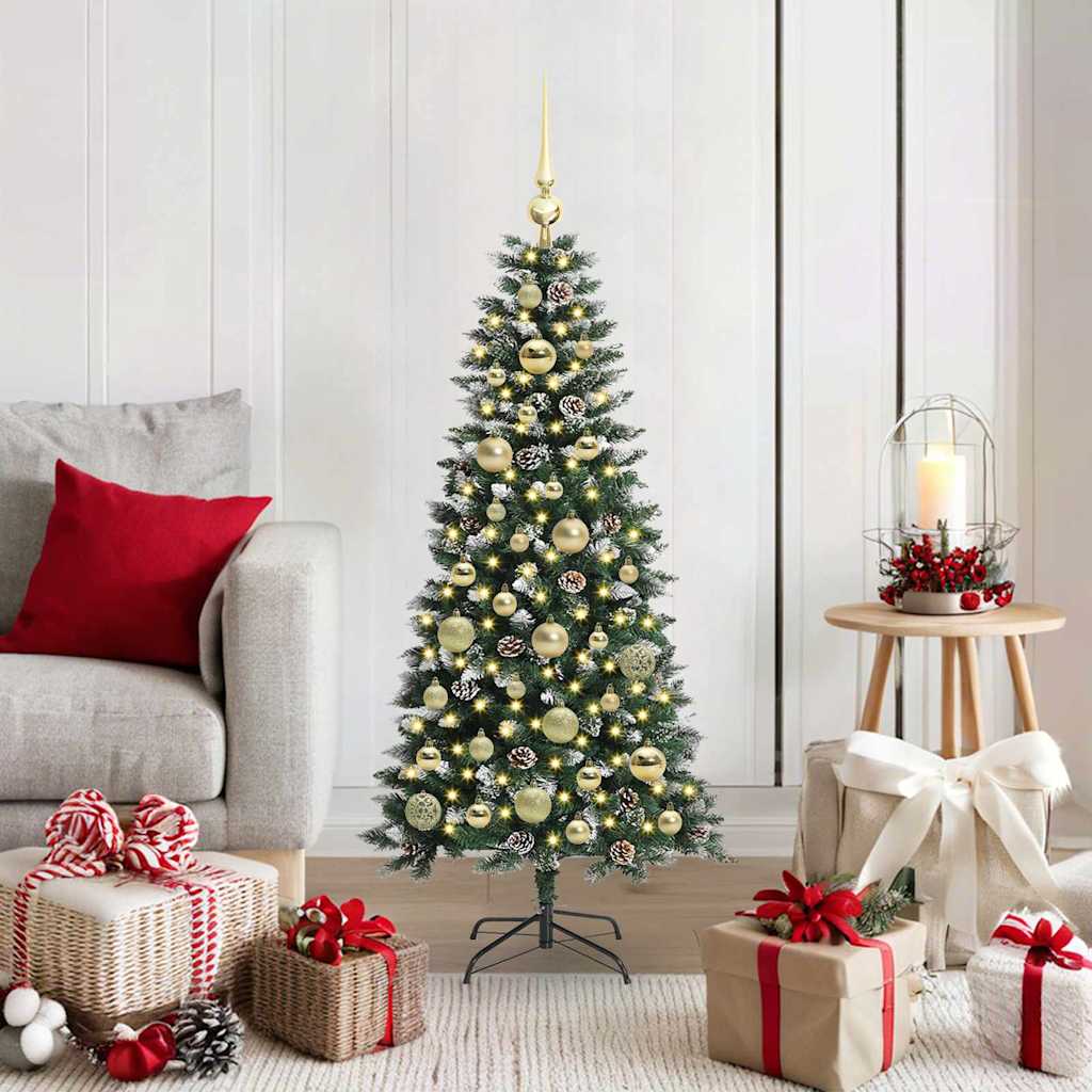 Artificial Christmas Tree with 150 LEDs Green 55 x 55 x 120 cm