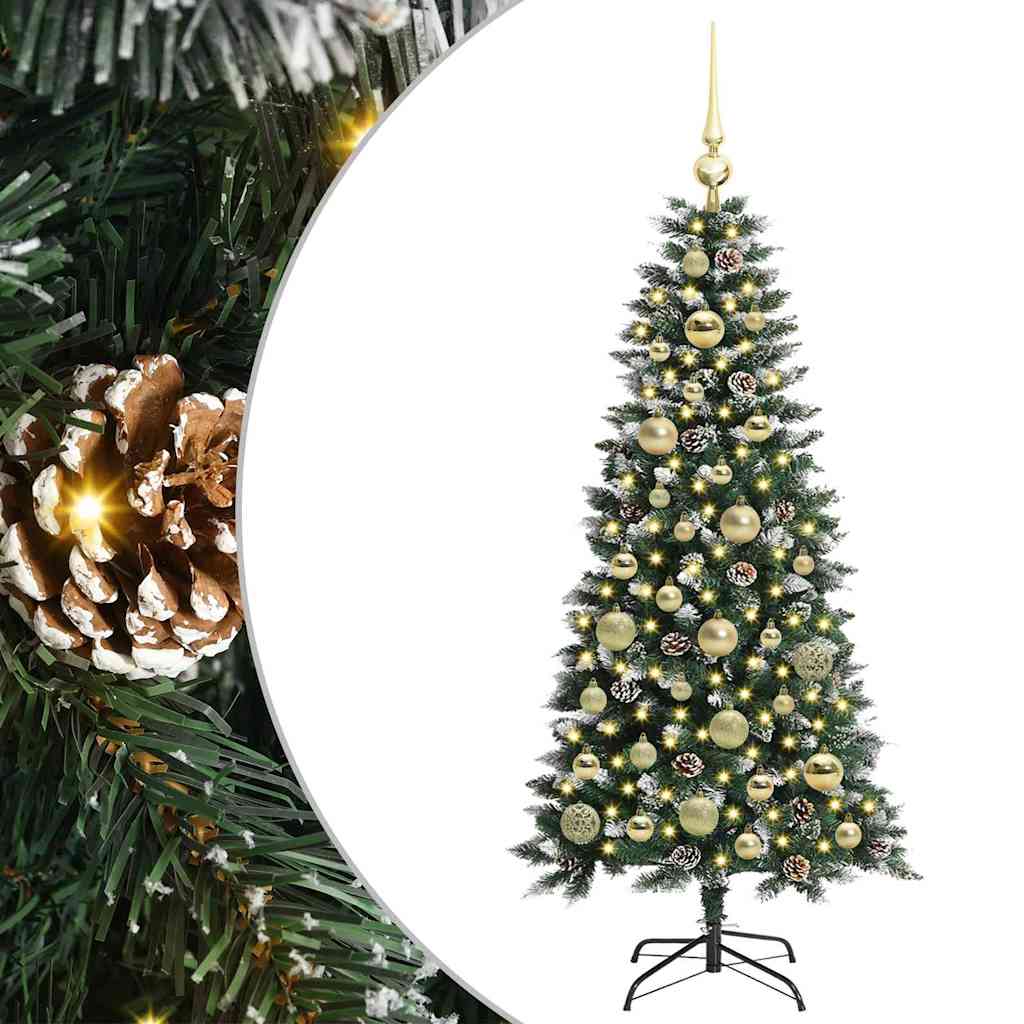 Artificial Christmas Tree with 150 LEDs Green 55 x 55 x 120 cm