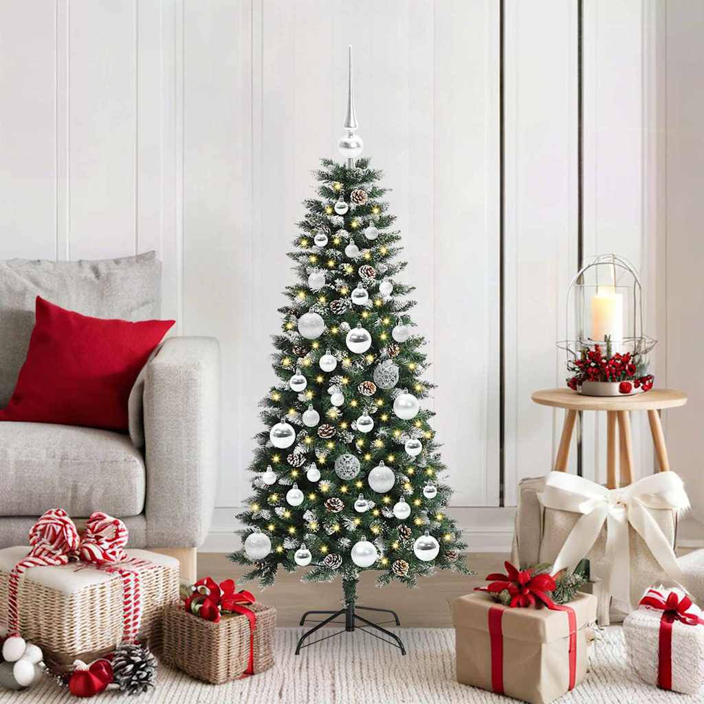 Artificial Christmas Tree with 150 LEDs Green 55 x 55 x 120 cm