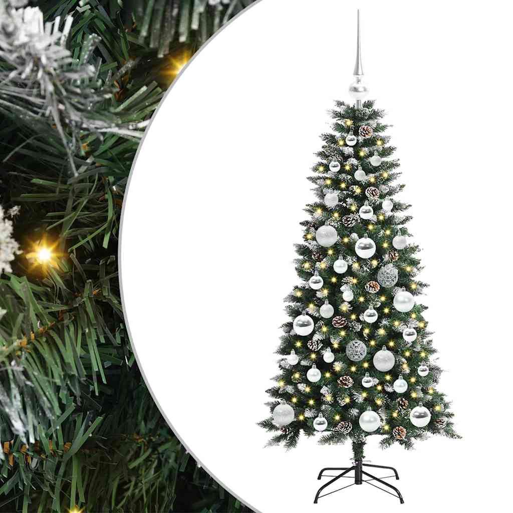Artificial Christmas Tree with 150 LEDs Green 55 x 55 x 120 cm