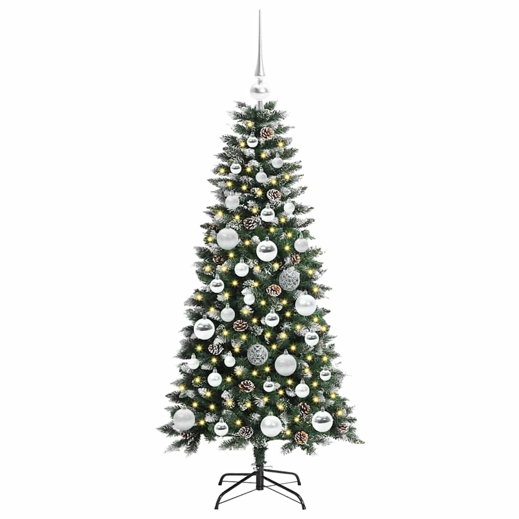 Artificial Christmas Tree with 150 LEDs Green 55 x 55 x 120 cm
