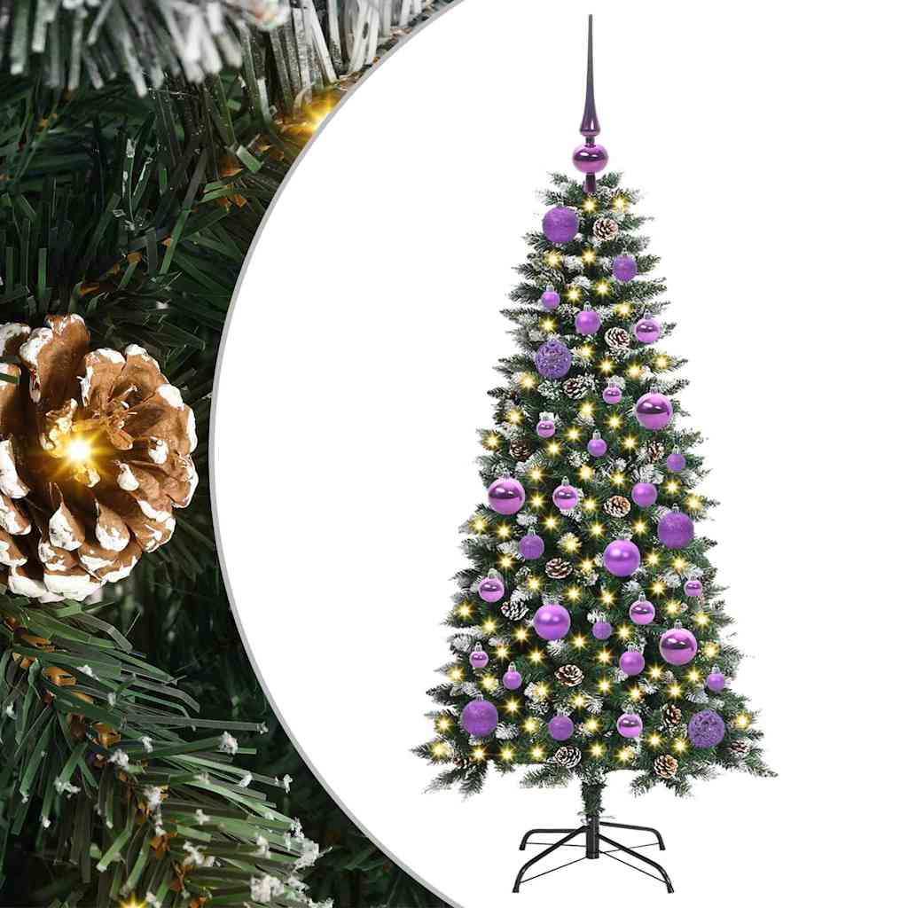 Artificial Christmas Tree with 150 LEDs Green 55 x 55 x 120 cm