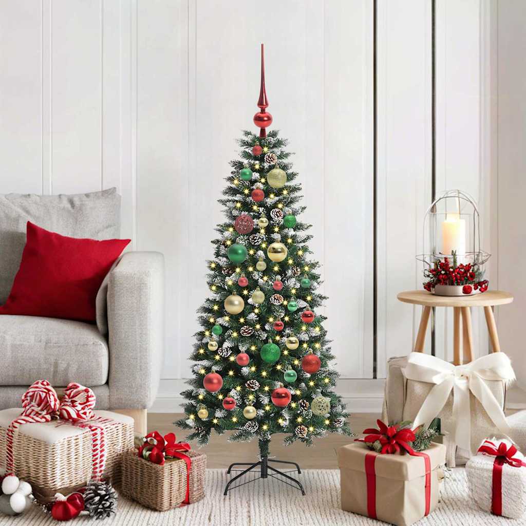 Artificial Christmas Tree with 150 LEDs Green 55 x 55 x 120 cm