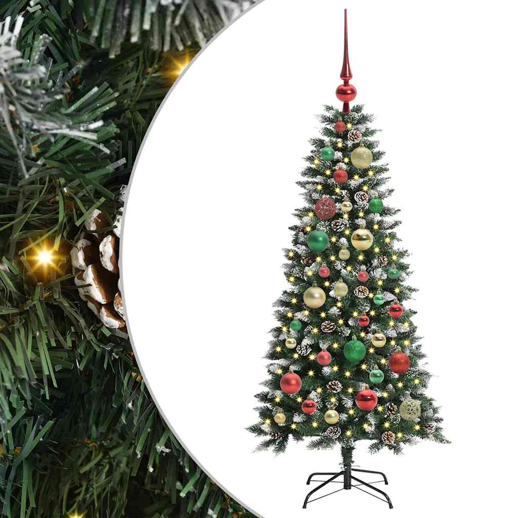 Artificial Christmas Tree with 150 LEDs Green 55 x 55 x 120 cm
