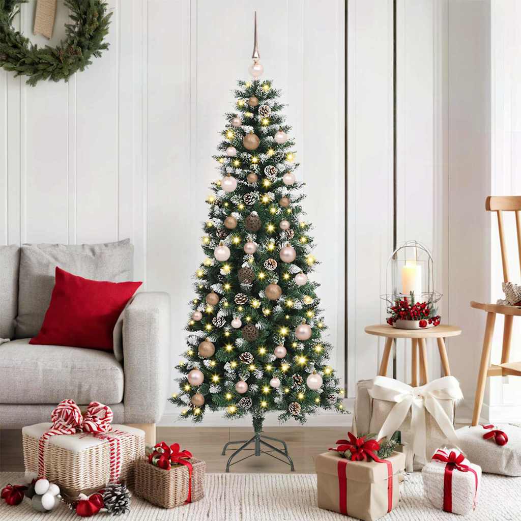 Artificial Christmas Tree with 150 LEDs Green 66 x 66 x 150 cm