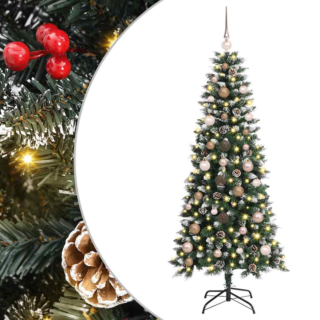 Artificial Christmas Tree with 150 LEDs Green 66 x 66 x 150 cm