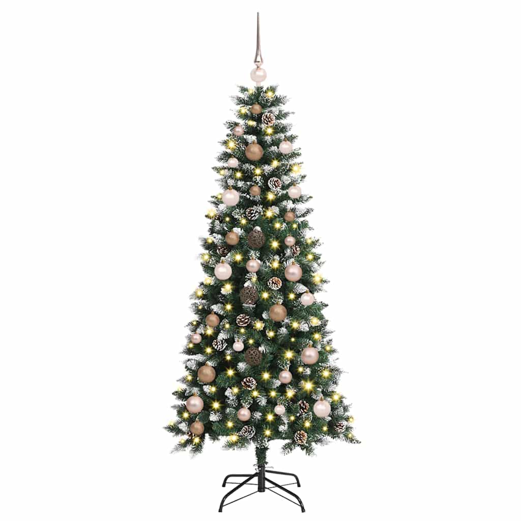 Artificial Christmas Tree with 150 LEDs Green 66 x 66 x 150 cm