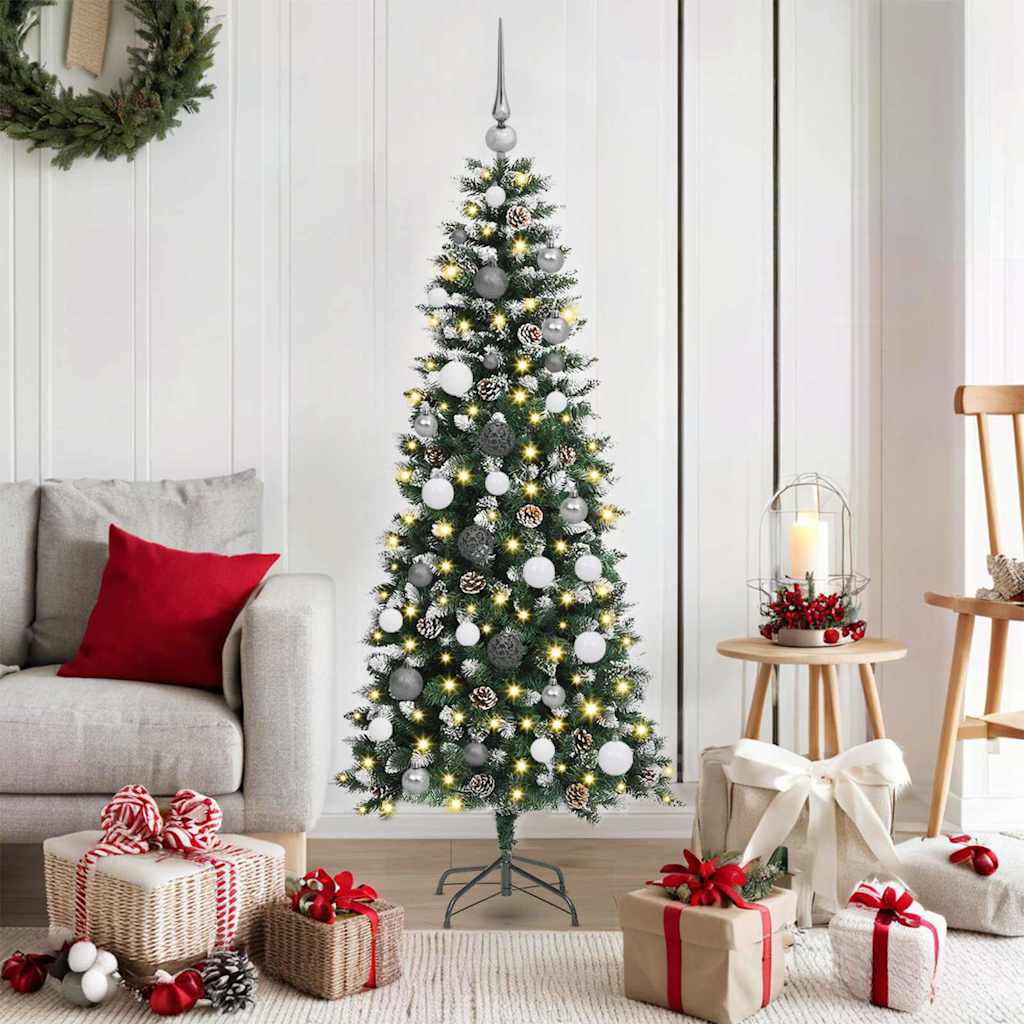 Artificial Christmas Tree with 150 LEDs Green 66 x 66 x 150 cm