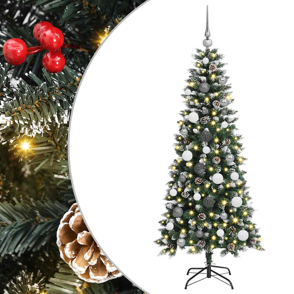 Artificial Christmas Tree with 150 LEDs Green 66 x 66 x 150 cm