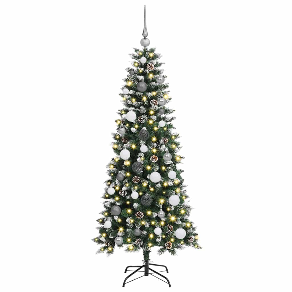 Artificial Christmas Tree with 150 LEDs Green 66 x 66 x 150 cm