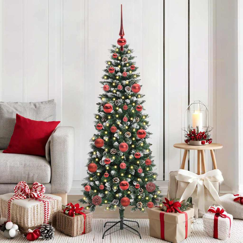 Artificial Christmas Tree with 150 LEDs Green 66 x 66 x 150 cm