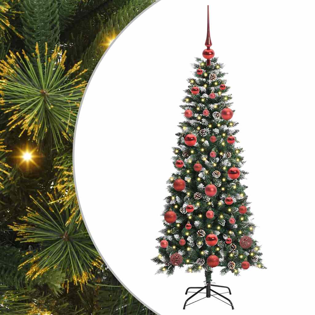 Artificial Christmas Tree with 150 LEDs Green 66 x 66 x 150 cm