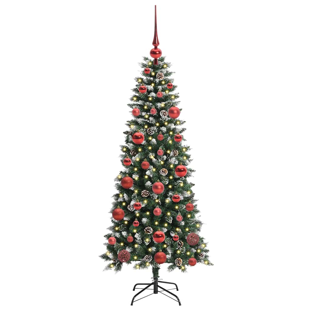 Artificial Christmas Tree with 150 LEDs Green 66 x 66 x 150 cm