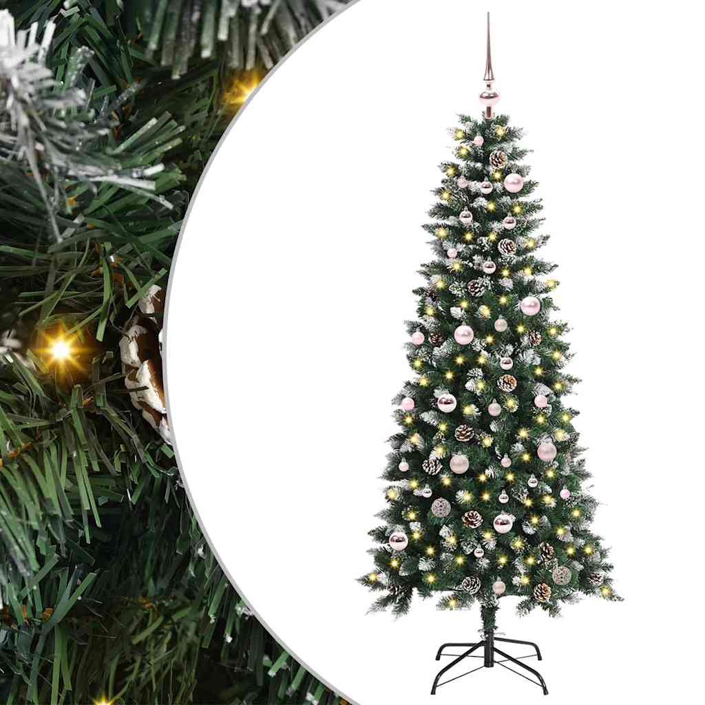 Artificial Christmas Tree with 150 LEDs Green 66 x 66 x 150 cm