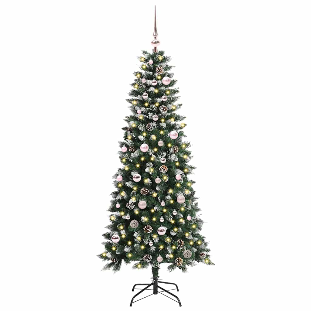 Artificial Christmas Tree with 150 LEDs Green 66 x 66 x 150 cm