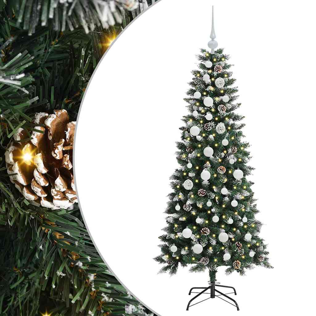 Artificial Christmas Tree with 150 LEDs Green 66 x 66 x 150 cm
