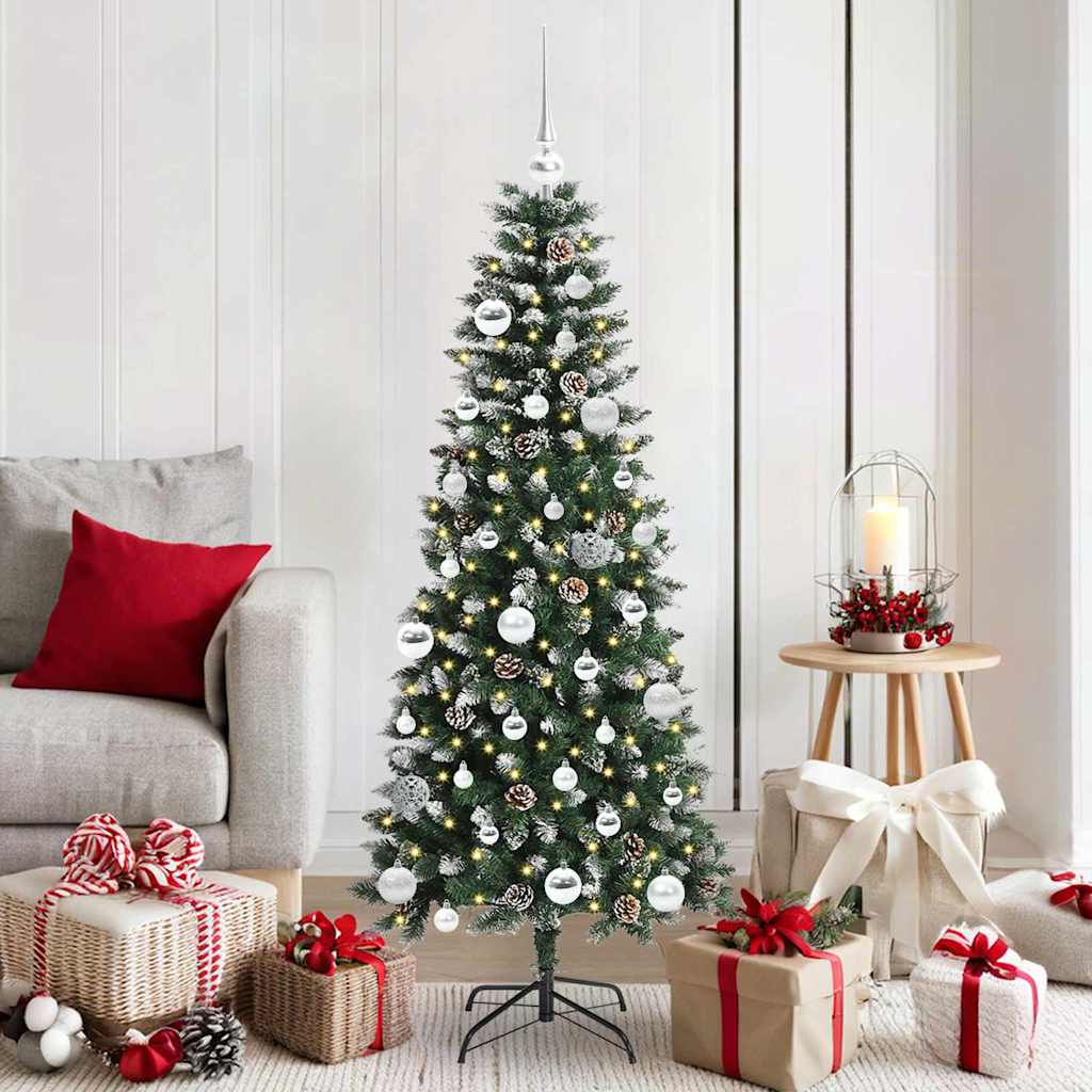 Artificial Christmas Tree with 150 LEDs Green 66 x 66 x 150 cm