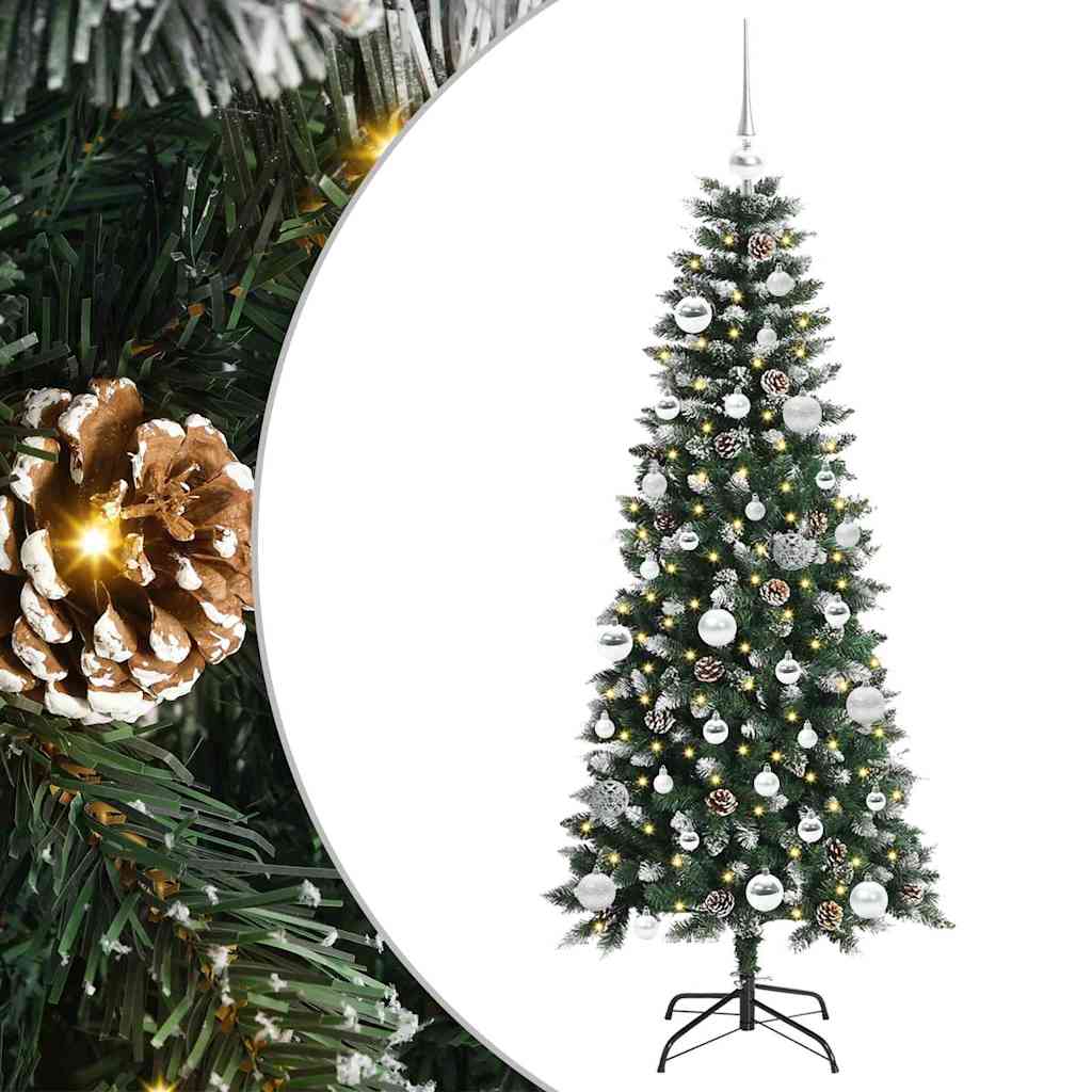 Artificial Christmas Tree with 150 LEDs Green 66 x 66 x 150 cm