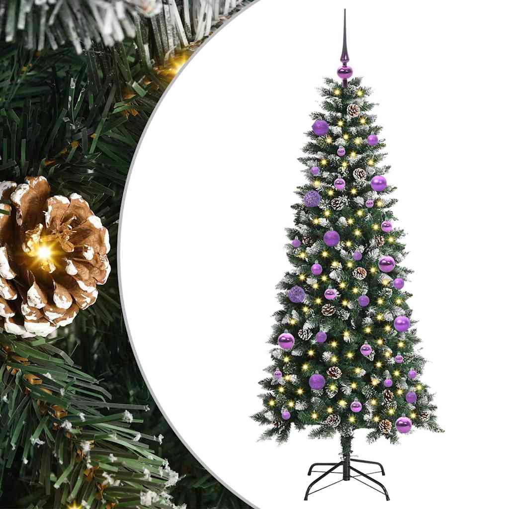 Artificial Christmas Tree with 150 LEDs Green 66 x 66 x 150 cm