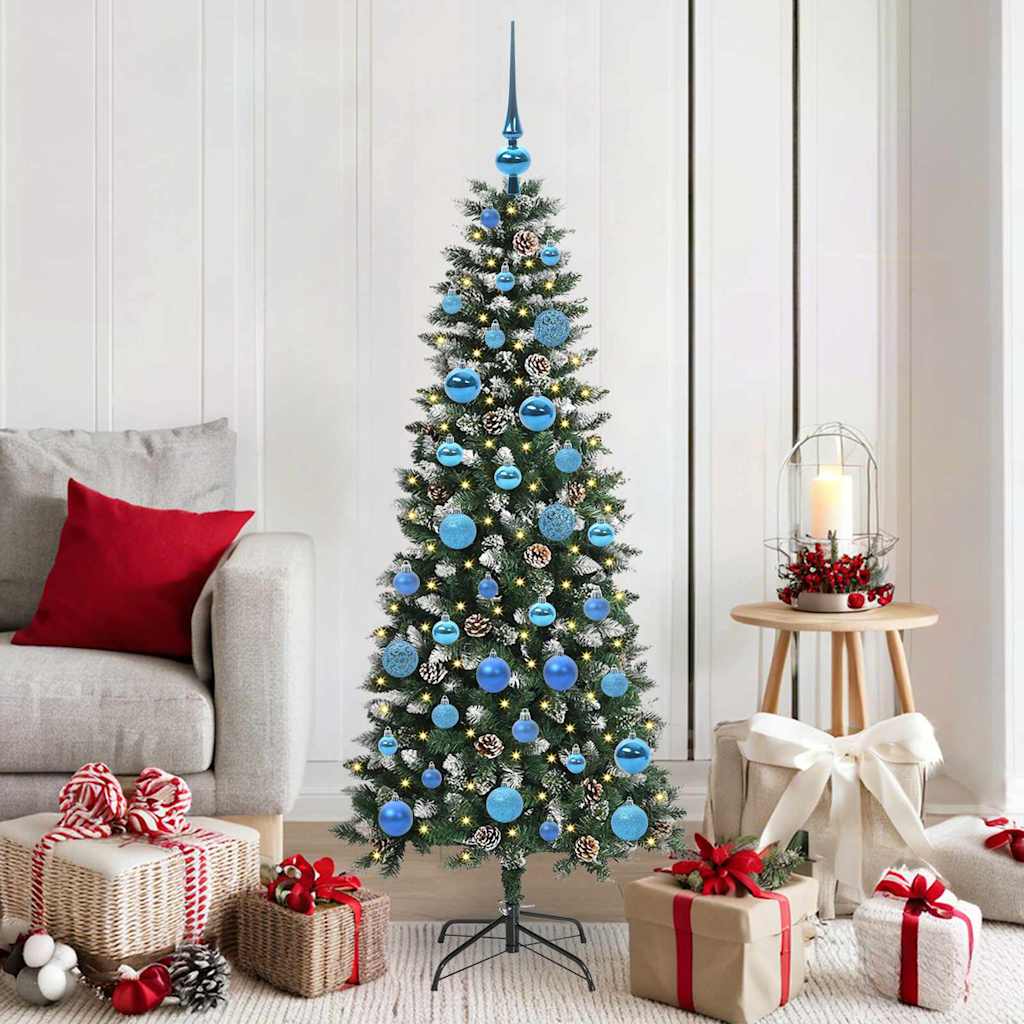 Artificial Christmas Tree with 150 LEDs Green 66 x 66 x 150 cm