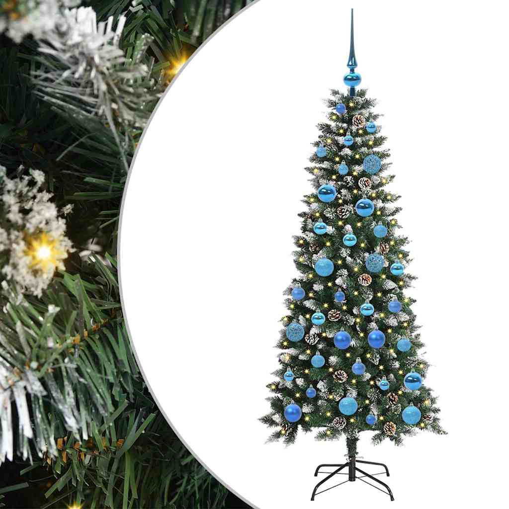 Artificial Christmas Tree with 150 LEDs Green 66 x 66 x 150 cm