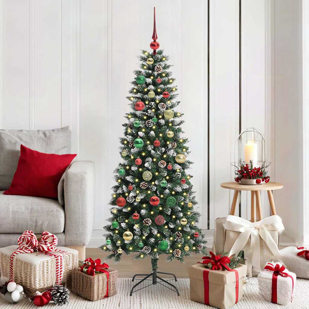 Artificial Christmas Tree with 150 LEDs Green 66 x 66 x 150 cm