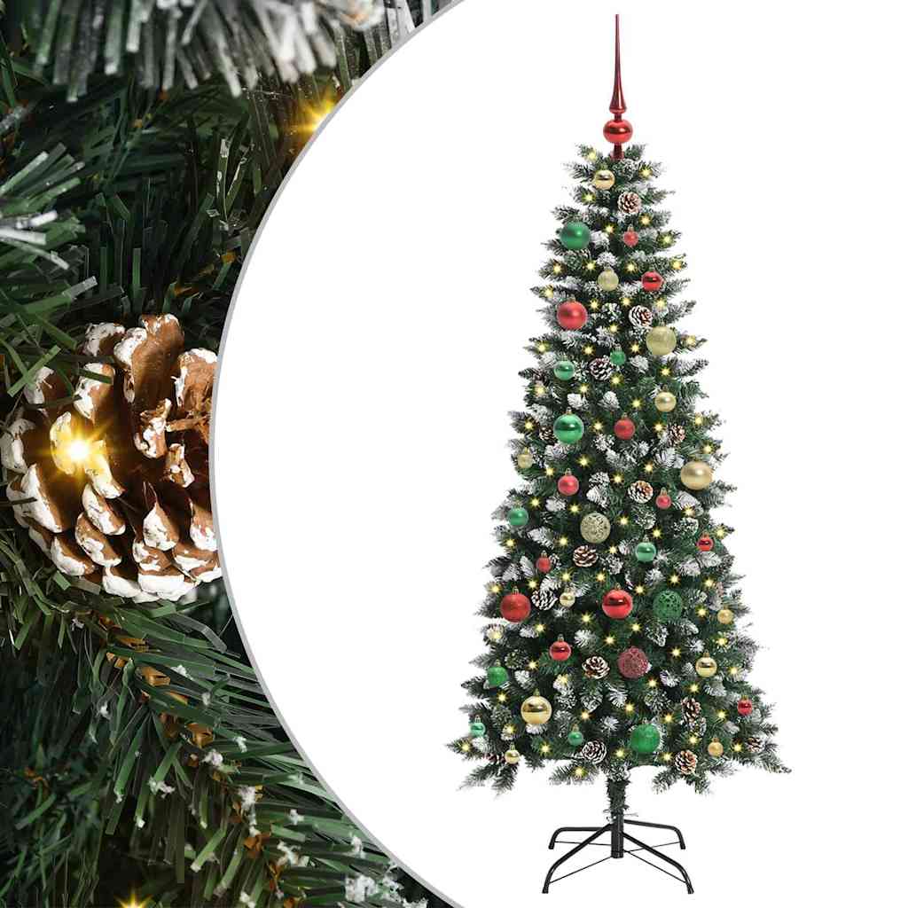 Artificial Christmas Tree with 150 LEDs Green 66 x 66 x 150 cm