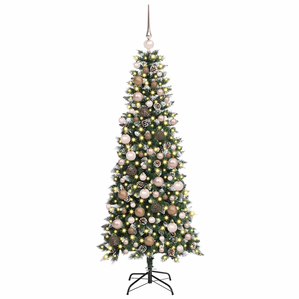 Artificial Christmas Tree with 300 LEDs Green 76 x 76 x 180 cm