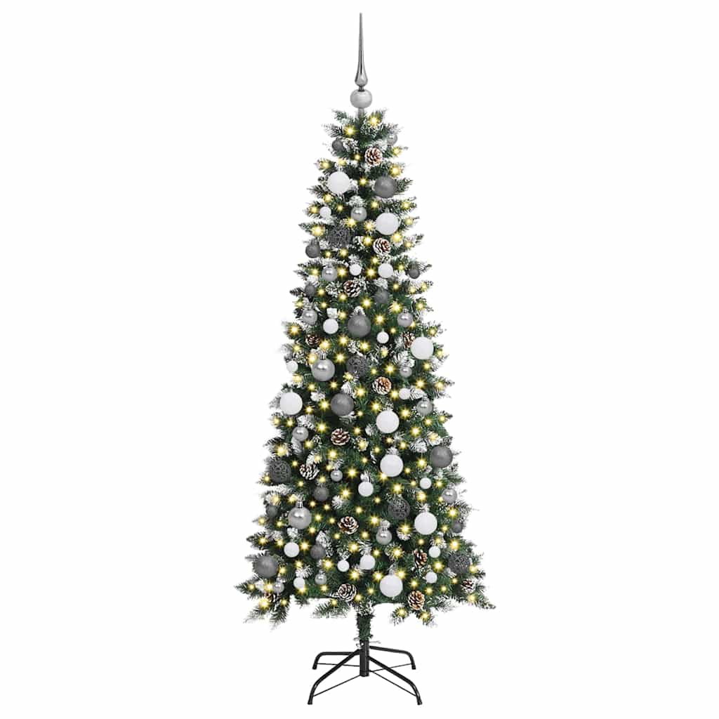 Artificial Christmas Tree with 300 LEDs Green 76 x 76 x 180 cm