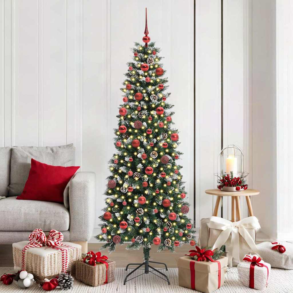 Artificial Christmas Tree with 300 LEDs Green 76 x 76 x 180 cm
