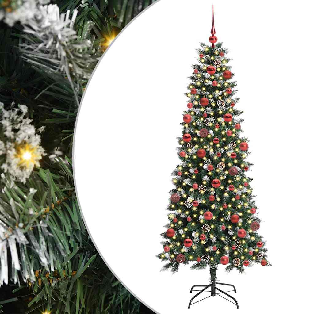 Artificial Christmas Tree with 300 LEDs Green 76 x 76 x 180 cm