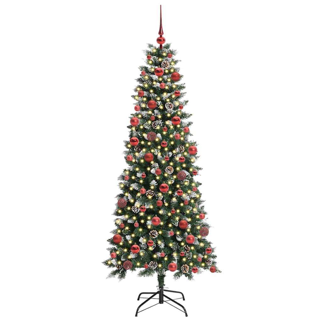Artificial Christmas Tree with 300 LEDs Green 76 x 76 x 180 cm