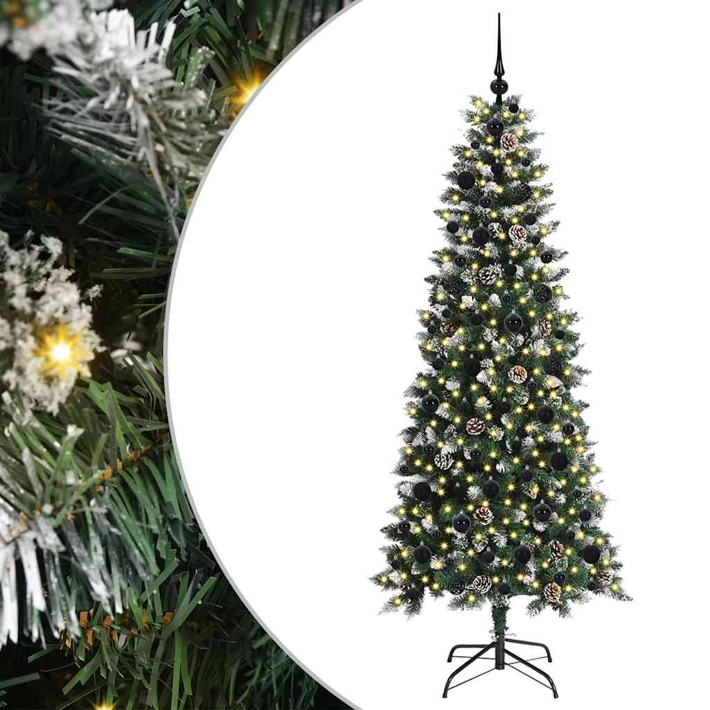 Artificial Christmas Tree with 300 LEDs Green 76 x 76 x 180 cm