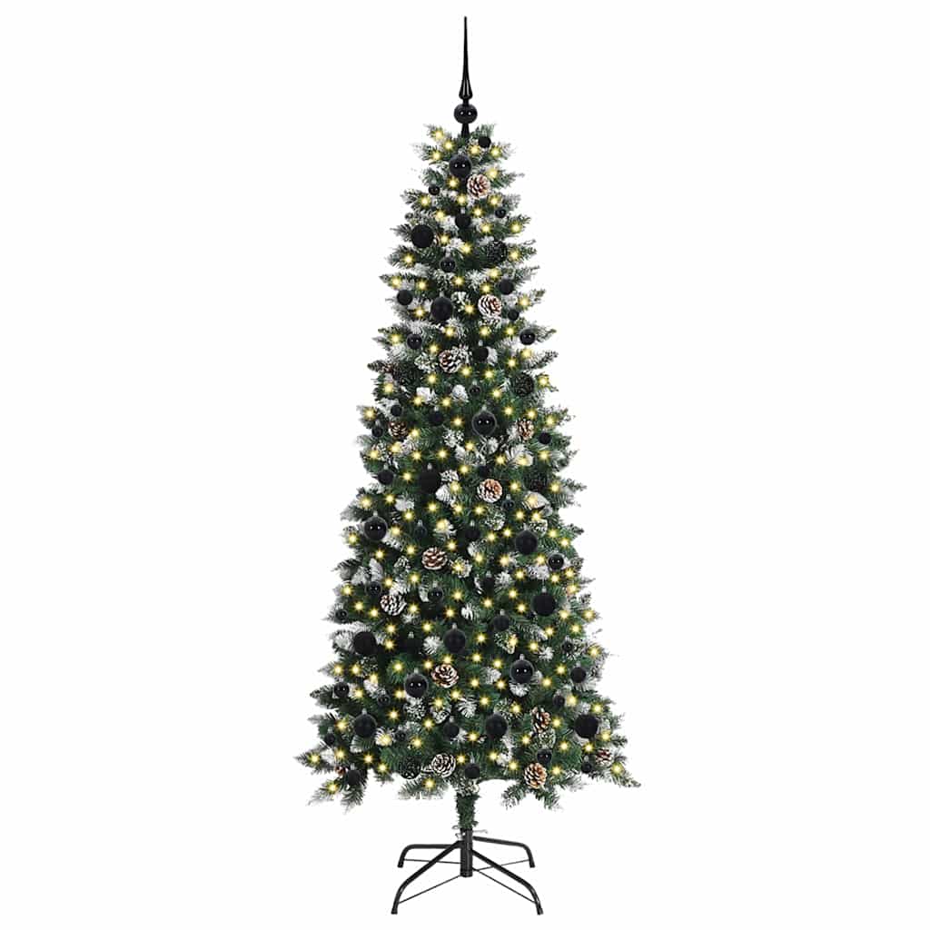 Artificial Christmas Tree with 300 LEDs Green 76 x 76 x 180 cm