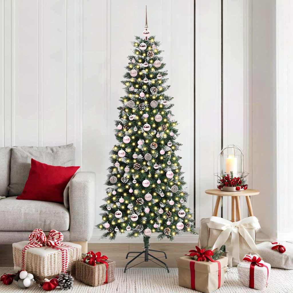 Artificial Christmas Tree with 300 LEDs Green 76 x 76 x 180 cm