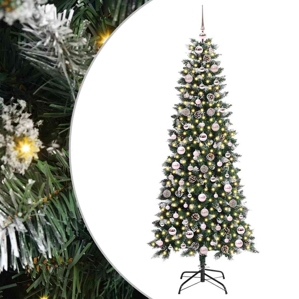 Artificial Christmas Tree with 300 LEDs Green 76 x 76 x 180 cm