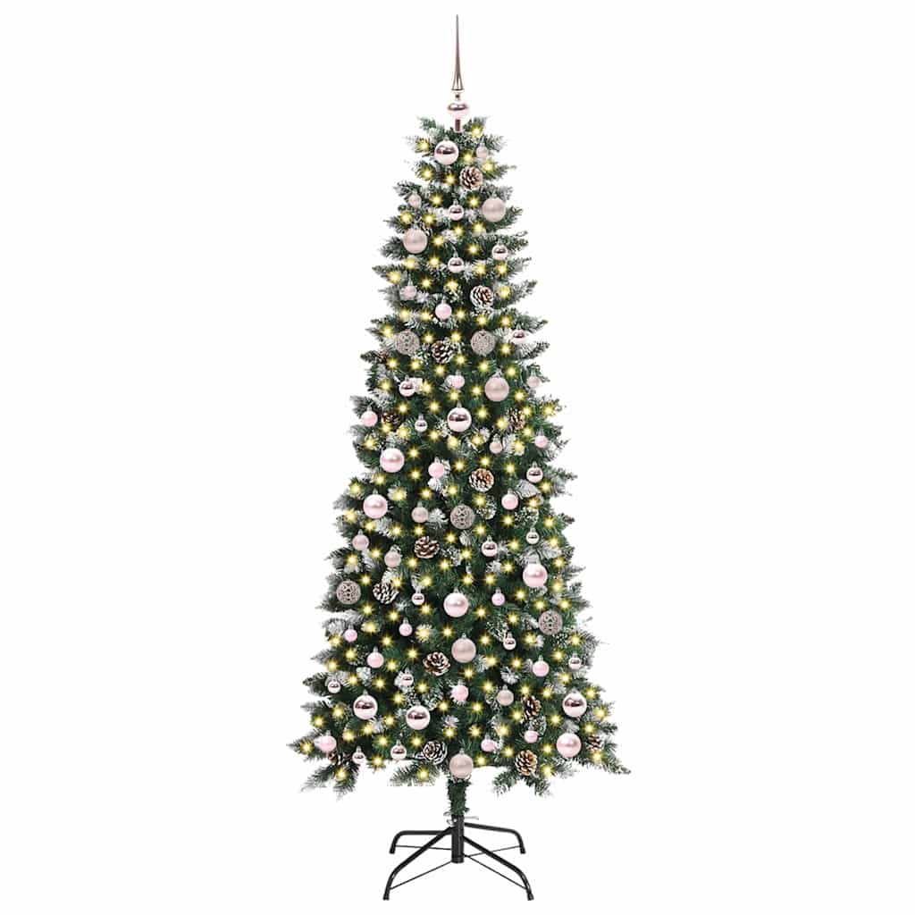 Artificial Christmas Tree with 300 LEDs Green 76 x 76 x 180 cm