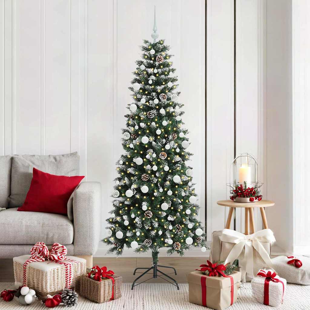 Artificial Christmas Tree with 300 LEDs Green 76 x 76 x 180 cm