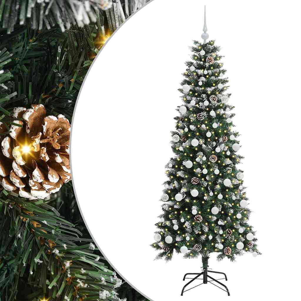 Artificial Christmas Tree with 300 LEDs Green 76 x 76 x 180 cm