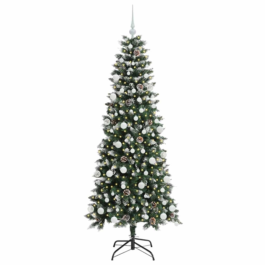 Artificial Christmas Tree with 300 LEDs Green 76 x 76 x 180 cm