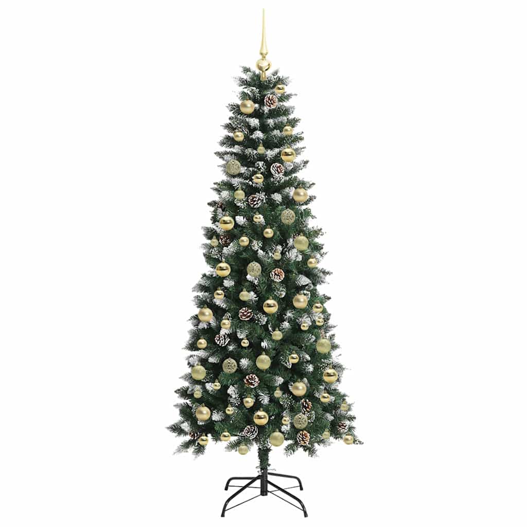 Artificial Christmas Tree with 300 LEDs Green 76 x 76 x 180 cm