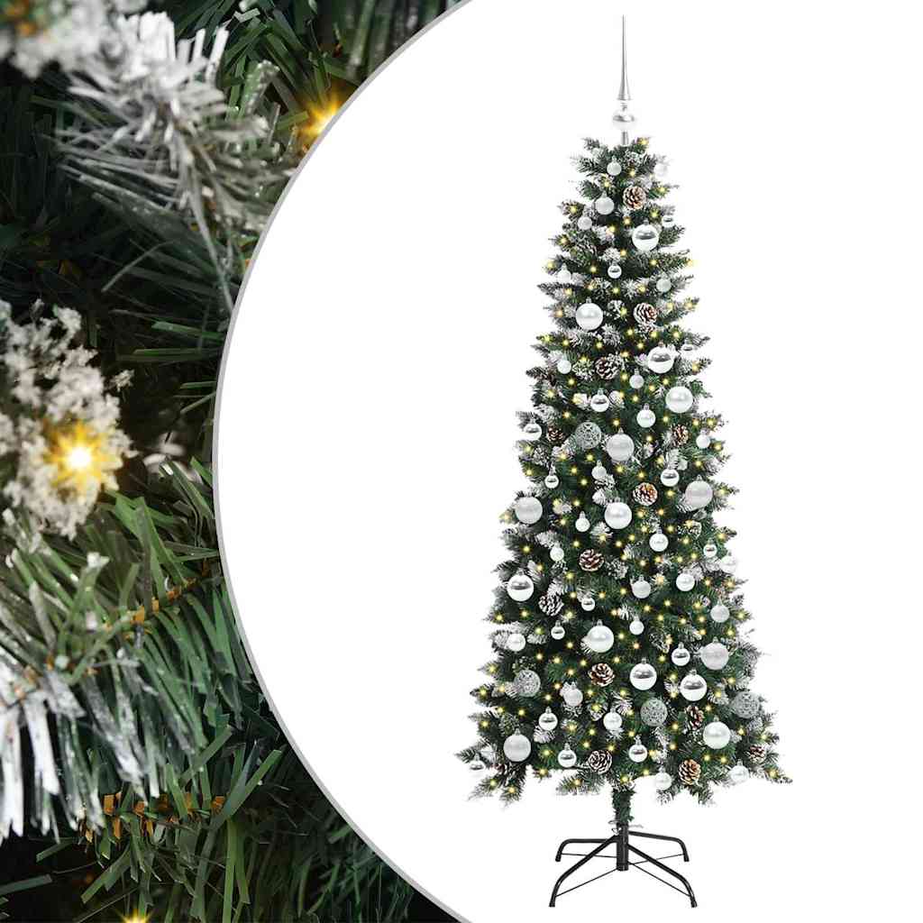 Artificial Christmas Tree with 300 LEDs Green 76 x 76 x 180 cm