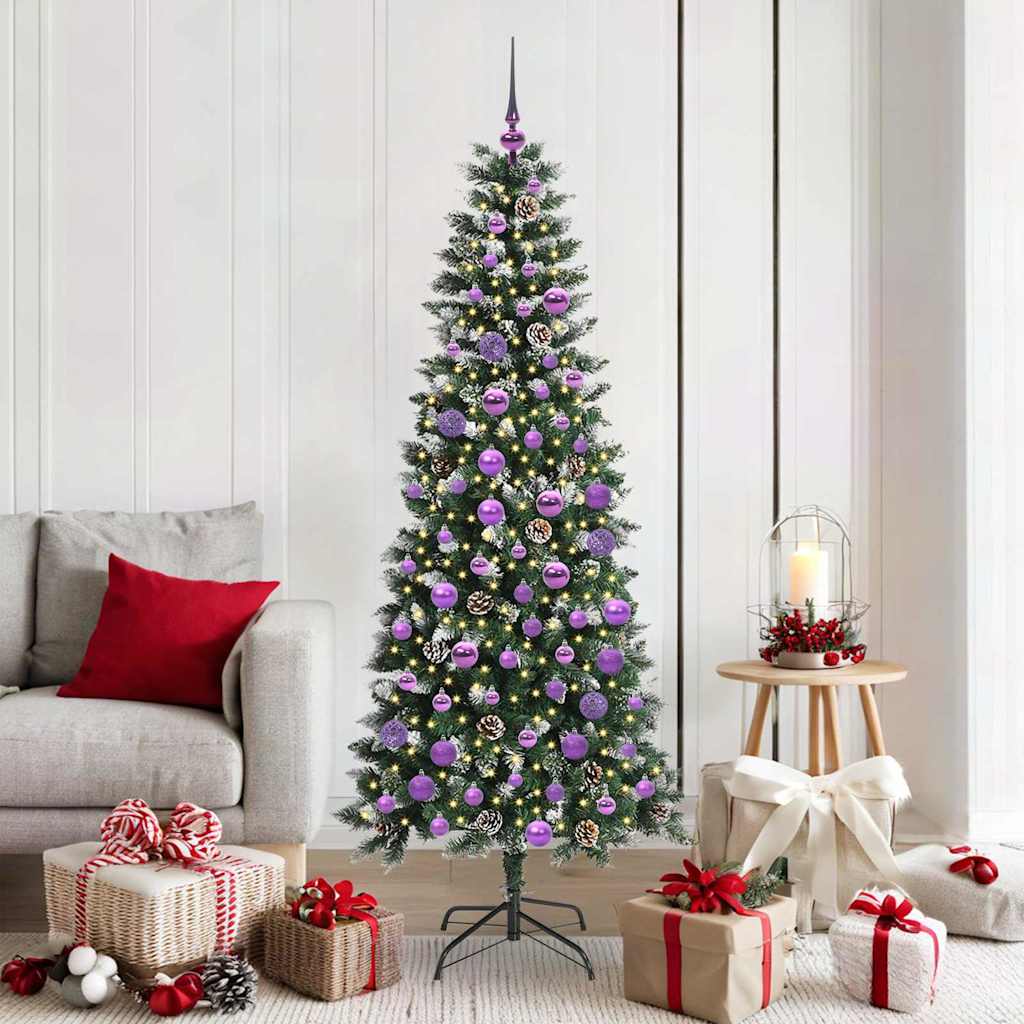 Artificial Christmas Tree with 300 LEDs Green 76 x 76 x 180 cm