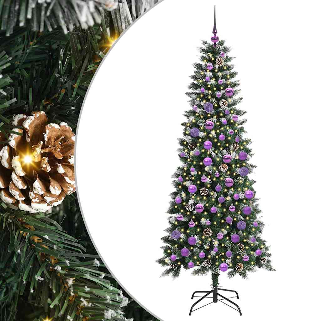 Artificial Christmas Tree with 300 LEDs Green 76 x 76 x 180 cm