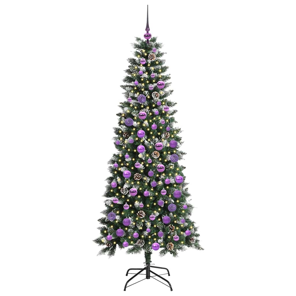 Artificial Christmas Tree with 300 LEDs Green 76 x 76 x 180 cm