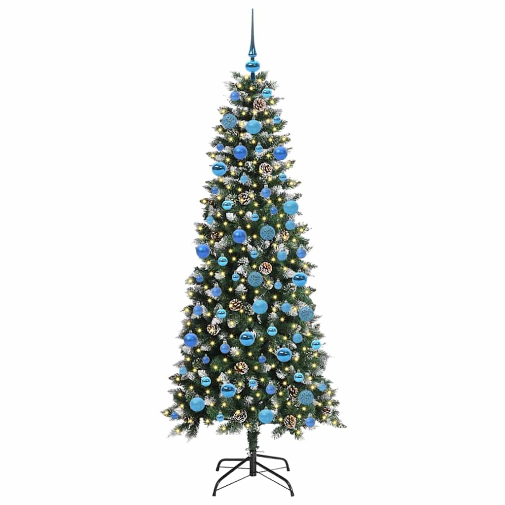 Artificial Christmas Tree with 300 LEDs Green 76 x 76 x 180 cm