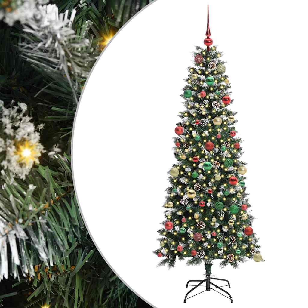 Artificial Christmas Tree with 300 LEDs Green 76 x 76 x 180 cm